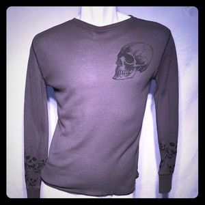 Positano | Mens Waffle Knit Skull Graphic M